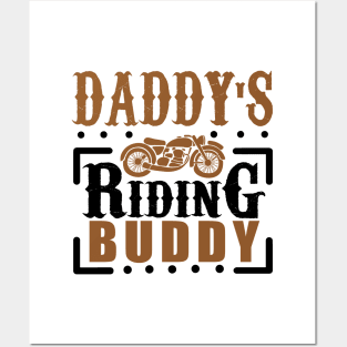 Daddy's Riding buddy Posters and Art